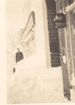 In front of Mitchell's Grocery, which was at 1217 4th St. at this time